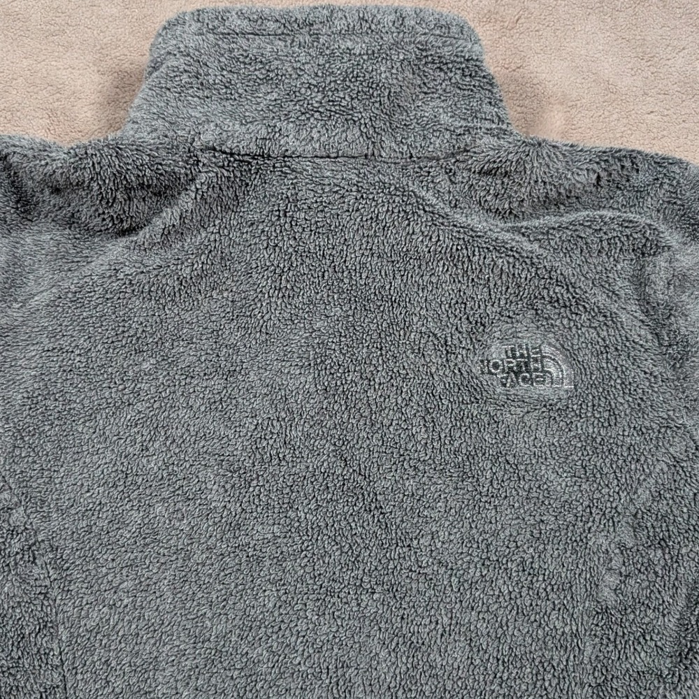 The North Face Osito Fleece Jacket Womens XS Grey Full Zip Soft High Pile - Picture 5 of 8